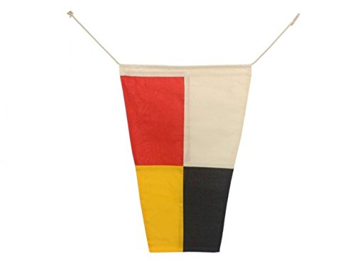 Hampton Nautical Number 9 Nautical Cloth Flag #TOP1