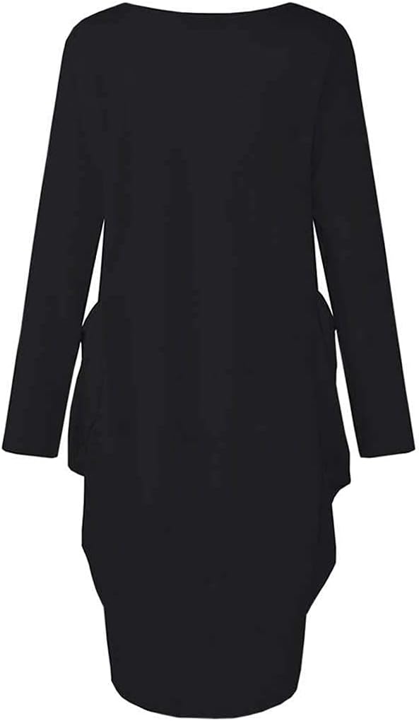 WbJetr Black Woman Beautiful Magic Printed Loose Pocket Oversize Tunic T-Shirt Dress - Image 2