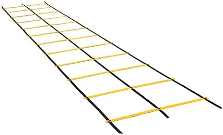 Agility Laddes Adjustable Double Row Agility Ladder,Speed Training Equipment,Football Flexibility Training Jumping,for Outdoor Athletic Footwork, Sports Drills(Size:3M)