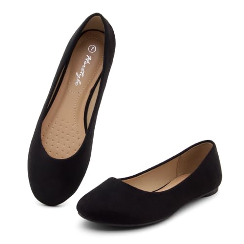 Herstyle Ever Memory Women's Ballet Flats Dressy Flat Shoes Almond Toe Ballerina Comfortable Slip-On Casual Flats for Daily Wear Work Office and Party2