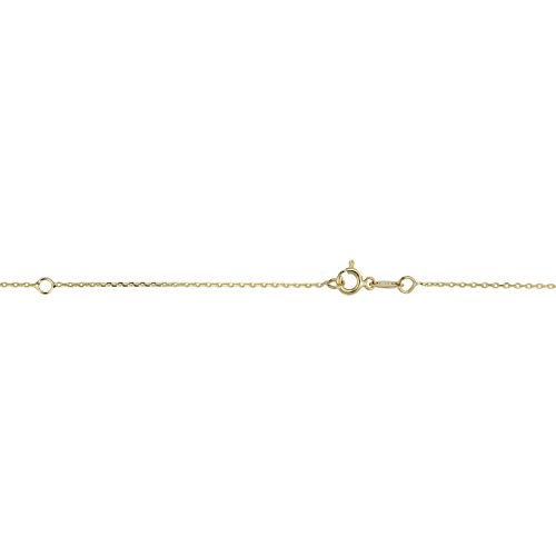 Kooljewelry 14k Two-tone Gold Anchor Necklace (fits 16 or 18 inch) - Image 3