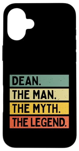 Dean The Man The Myth The Legend �ʔ������� �J�X�^�}�C�Y�� �X�}�z�P�[�X iPhone 16 Plus �p