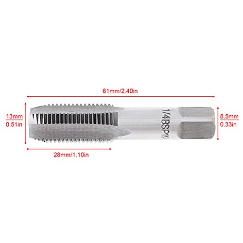 OriGlam 1/4" BSP Pipe Tap, Thread Forming Taps, G1/4 Pipe taps Threading Taps for Clean & Re-thread Damaged/Jam Pipe Threads