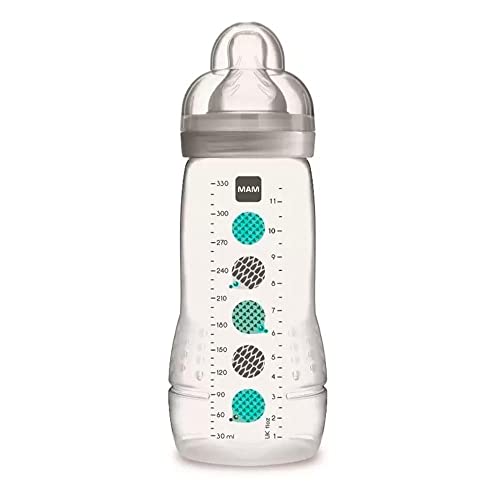 MAM Baby 1 Mamadeira Easy Active 330ml Com Formato Ergonômico e F...