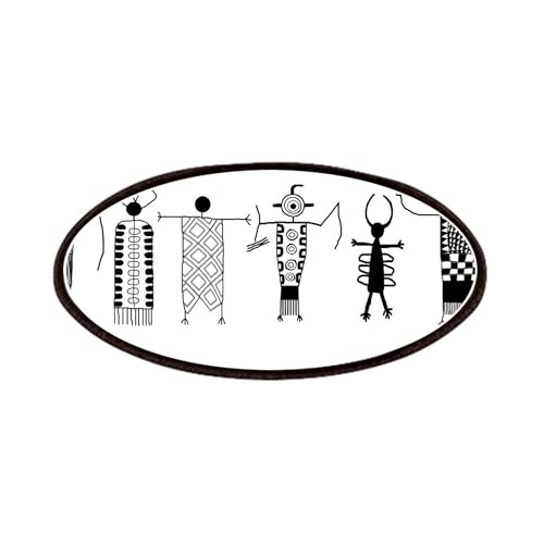 CafePress Group Of Petroglyph Peoples Patches 4