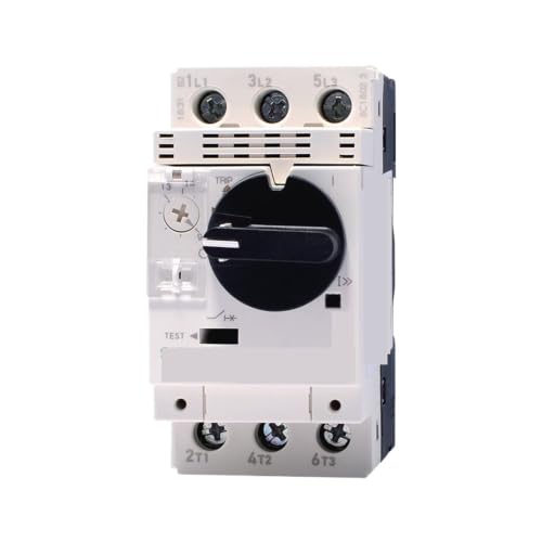Disyuntor de motor GV2-PM10C con perilla regulable de 4 a 6.3A para proteccion magnetotermica industrial