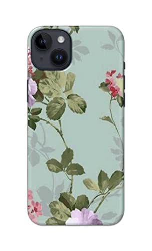 Image of Printed Hard Back Cover Case for Apple iPhone 14 Back Cover (Floral Painting) -702
