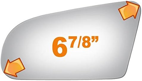 Burco 2432 Driver Side Replacement Mirror Glass for 1985-1990 BUICK ELECTRA, 1986-1991 LESABRE, 1985-1990 OLDSMOBILE 98, 1986-1991 DELTA 88, 1987-1991 PONTIAC BONNEVILLE