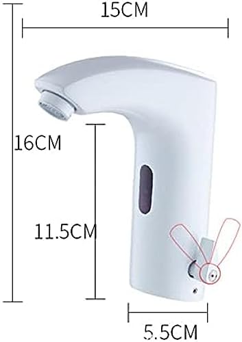 Grifos mezcladores con sensor automáticos para lavabo con acabado oro cepillado 7