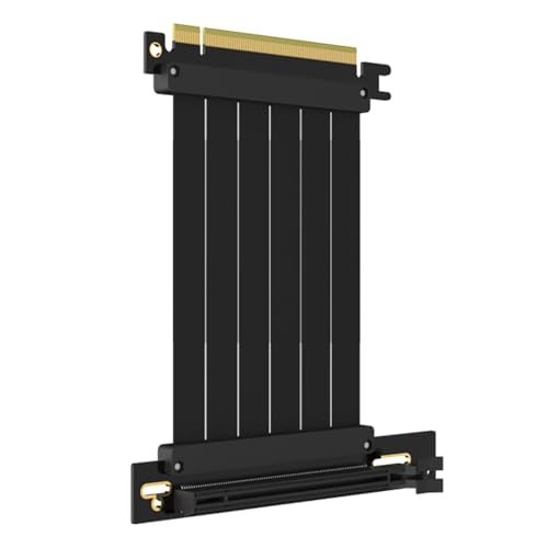 GLOTRENDS 100mm PCIe 3.0 X16 Riser Cable for Low-end PCIe 3.0 GPUs, Such as GeForce RTX 20/GTX 16/GTX 10 Series and AMD Radeon RX5000/VII/RX Vega/R9 Fury Series, etc