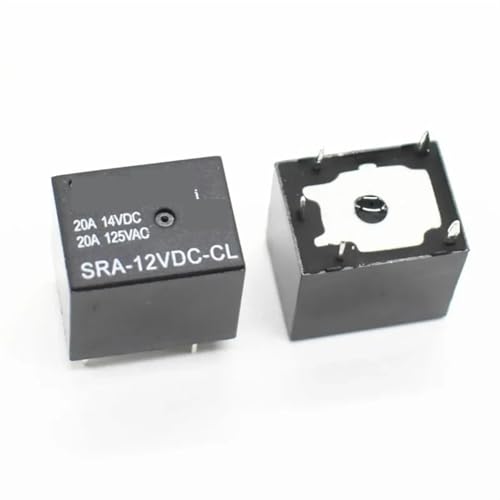 Relé de 5 pines 12V con alta capacidad de conmutación 20A SRA-12VDC-CL