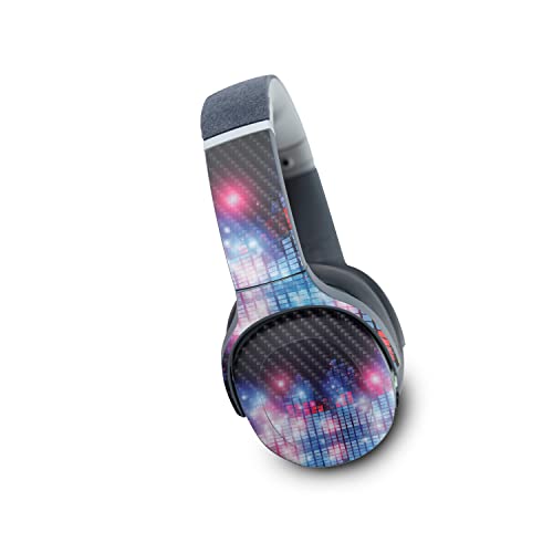 Image of MightySkins Carbon Fiber Skin Compatible with Skullcandy Crusher Evo Wireless - Neon EQ | Protective, Durable Textured Carbon Fiber Finish | Easy to Apply | Made in The USA