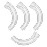 Gatuida 4 Stück Ohrschlauchverbinder aus Kunststoff für Hörgeräte mit Nahtloser Kompatibilität und Ergonomischer Struktur für Selbstgemacht Reparatur und Hörgerätewartung