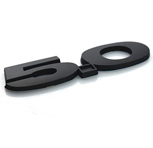 Image of 2pcs 5.0 Emblems, 3D Fender Badge Decal Stickers Replacement for 2011-2017 Must-ANG G-T (Matte Black)