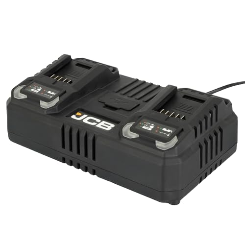 Chargeur rapide pro JCB pour batteries d'outils sans fil en atelier