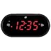 GPX C253B Dual Alarm Clock AM/FM Radio with 1.2-Inch Red LED Display (Black)