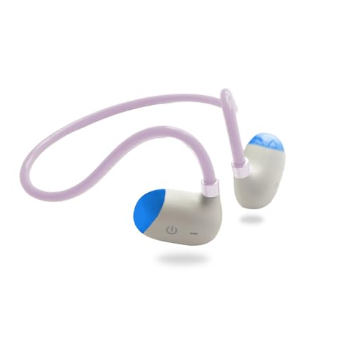 EJEAS X3 Air Conduction Sport Cuffie Bluetooth 5.3 Open Ear Cuffie Senza Fili con Luce Notturna Adatto per Corsa Notturna Ciclismo Sport (Viola)