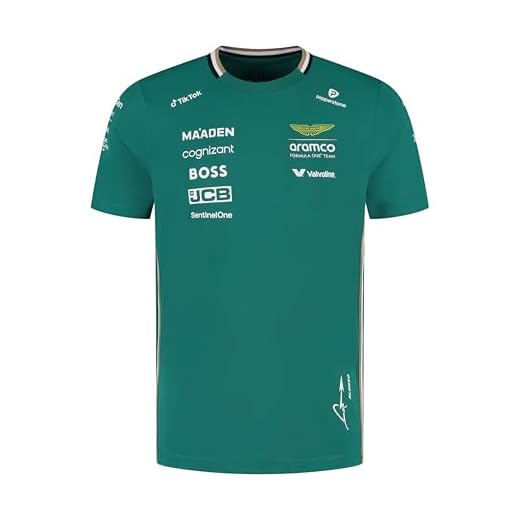 Aston Martin F1 2026 Camiseta del Equipo de Fernando Alonso para Hombre Verde - Talla: L