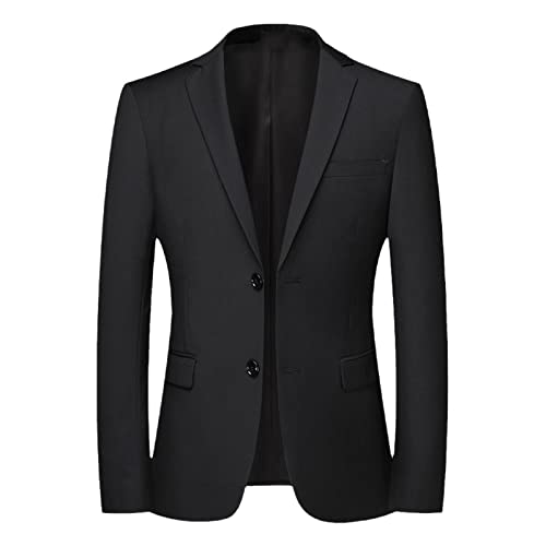 Blazer de travail homme veste noire à deux boutons style raffiné taille M