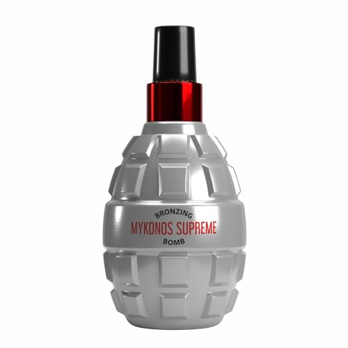 Bronzing Bomb Mykonos Supreme I Dark Tanning Lotion for Outdoor Sun I Fast Deep Bronze Glow, Sun Tanning Oil with Natural Oils I Non-Greasy Moisturizing Formula for Beach & Vacation I 200 ml (6.8 oz)
