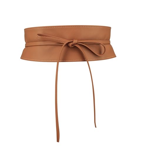 Image of FASHIONGEN - Woman Italian leather Obi belt, CASSIANE