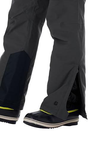 Killtec Jungen Ksw 79 Bys Pnts Funktionshose Skihose mit abzippbarem Latz Schneefang und Kantenschutz, Schwarz, 164 EU