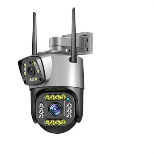 Cámara de vigilancia, Cámara IP 4G/WiFi, 8MP, 4K, Pantalla Dual, Monitor de cámara, hogar Inteligente, Exterior, Impermeable, cámara CCTV PTZ, protección de Seguridad(4MP WiFi No Card)