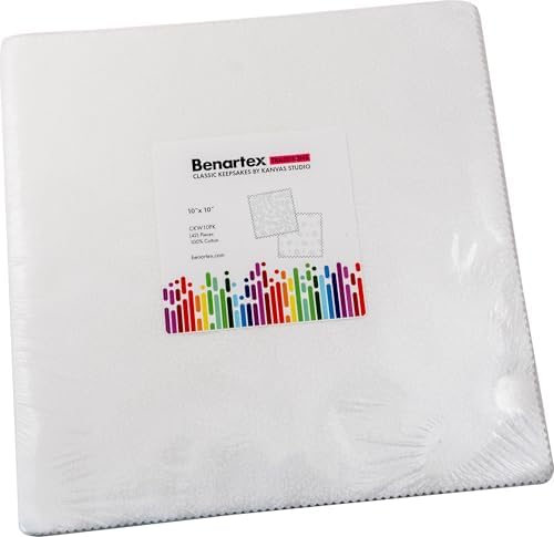 Kanvas Studio Classic Keepsakes White 10X10 Pack 42 10-inch Squares Layer Cake Benartex image 3