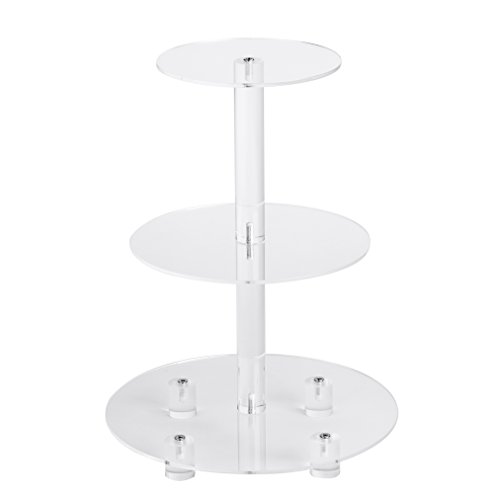 YestBuy 3 Tier Maypole Round Wedding Party Tree Tower Acrylic Cupcake Display St