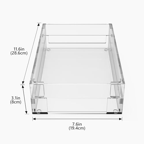 Image of Geekria Audio Sampler Acrylic Protective Case /Dust cover, Compatible with Roland SP-404MKII, Magnetic Opening and Closing Design (transparent)