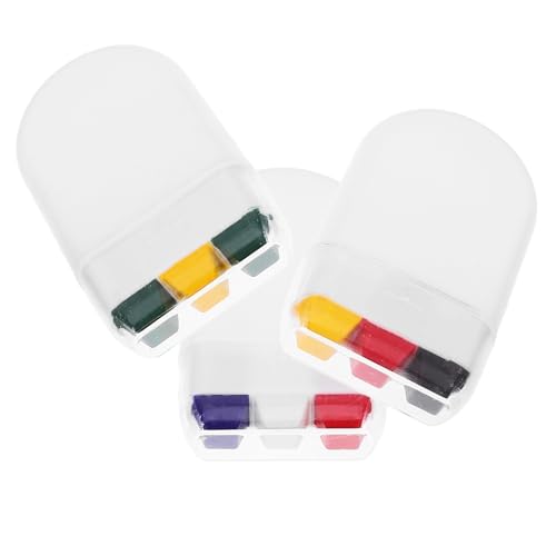 Cabilock Pintura Facial para Partidos de Fútbol 3 Piezas Colores Bandera Alemania Brasil Francia, Maquillaje de Grasa Seguro para Adultos y, Fácil Aplicación y Extracción para Fiestas y