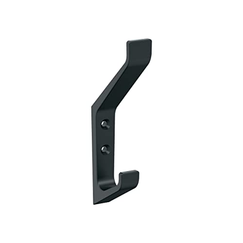 Amerock-H37003MB-Emerge-Double-Prong-Decorative-Wall-Hook-Matte-Black-Hook-for-Coats-Hats-Backpacks-Bags-Hooks-for-Bathroom-Bedroom-Closet-Entryway-Laundry-Room-Office Amerock H37003MB | Emerge Double Prong Decorative Wall Hook | Matte Black Hook for Coats, Hats, Backpacks, Bags | Hooks for Bathroom, Bedroom, Closet, Entryway, Laundry Room, Office - Image 1