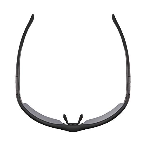 Piranha Black and Gray Half Frame Sport Sunglasses for Men - Define4