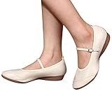 Aniywn Slip-on Jazz Shoes Ankle Straps Faux Leather Upper Dance Shoes Comfortable Closed Toe Loafer...