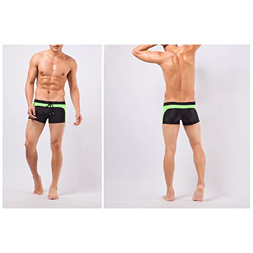 JEShifangjiusu Men'S Drawstring Boxer Trunks Breathable Sexy Hot Spring Brief Swim Trunks Lightweight Comfortable Underpant2