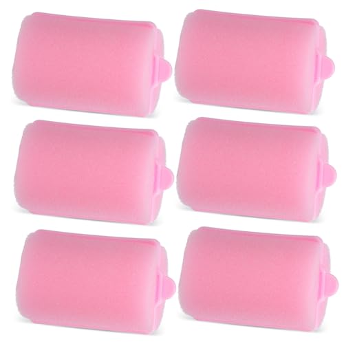 AUTSUPPL Overnight Hair Curling Tools 6-piece Sponge Rollers Soft and Hair-friendly for Natural Curls
