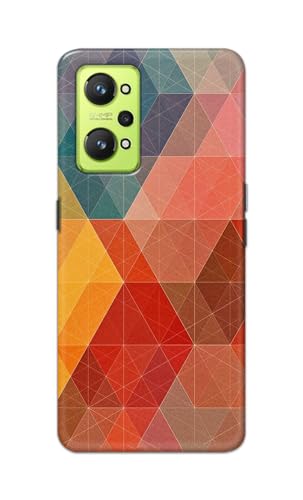 Image of Printed Hard Back Cover Case for Realme GT Neo 2 / GT 2 Back Cover (Crumpled Design) -1111