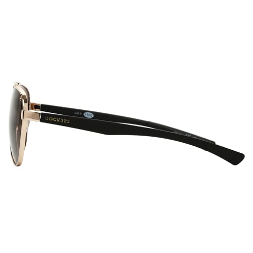 Dockers Men's Gregory Aviator Sunglasses, Gold, 58 mm3