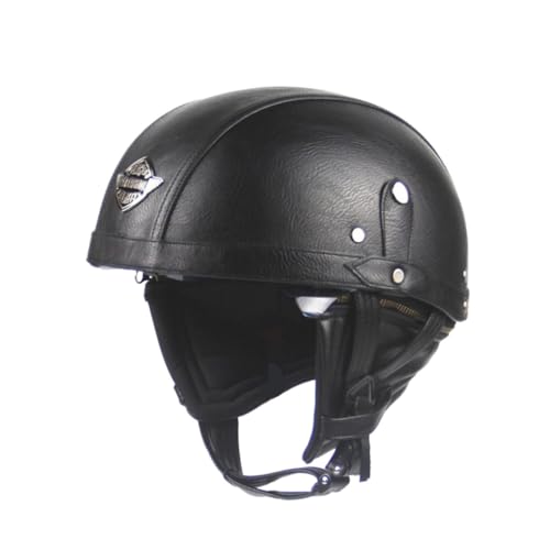 Casco moto vintage homologado para paseos en scooter y rutas urbanas al aire libre