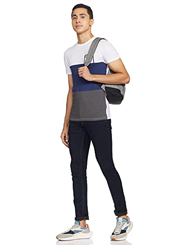 Image of Pepe Jeans Men's Letter Print Regular T-Shirt (PM507364 Eton Blue S)