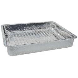 Cacerola Rectangular IKEA - Bandeja para asar con rejilla, acero inoxidable, 40 x 32 x 7 cm
