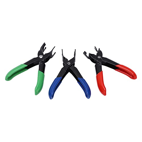 Fuel Line Removal Pliers, 3Pcs Fuel Line Disconnect Removal Pliers Set With Ergonomic Rubber Coated Handles, Ac And Hose Removal, Professional Fuel Line Disconnect Tool