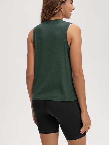 Image of ODODOS Women's Performance Tank Ultra Soft odSTRATUM Tech Sleeveless Tee Shirts High Crew Neck Pullover Top