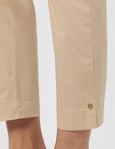 Image of BIBA Women Cotton Slim Solid Pants