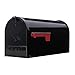 Gibraltar Mailboxes Elite Large Capacity Galvanized Steel Black, Post-Mount Mailbox, E1600B00