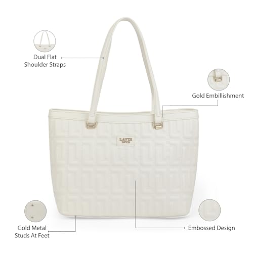 Image of Lavie Luxe Juli Large Tote Bag for Women | Tote Bag for Work | Ladies purse | Stylish Shoulder Bag | Gift for Women