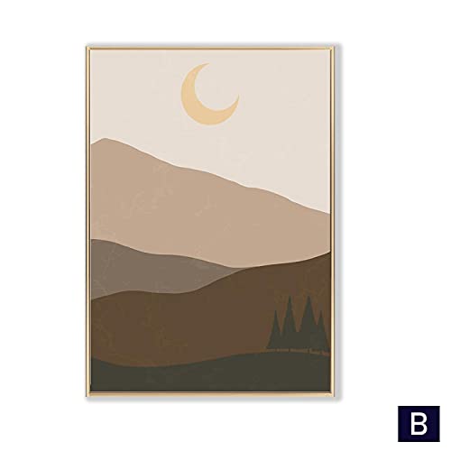 Affiche Grand Format pour Mur Vide : Solution Déco Boho Toile Neutre 2 Pcs