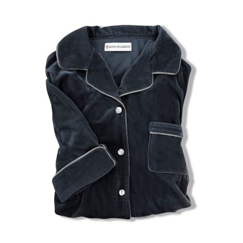 Mens Navy Velvet Pajamas - Zeus4