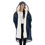 THE COMFY Original Full Zip | Sherpa Lined Microfiber Fleece Wearable Blanket, Seen on Shark Tank, One Size Fits All, Warm & Cozy Gifts