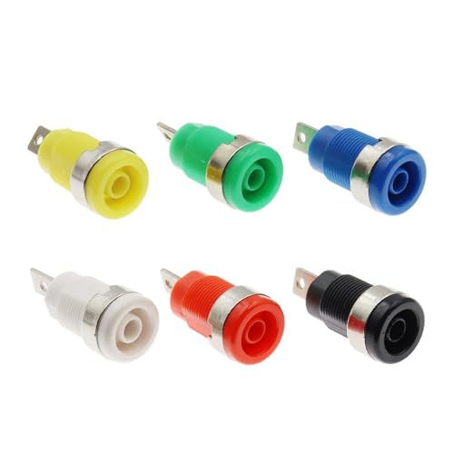 Conector banana de 4 mm hembra verde para solucionar falsos contactos en multímetro